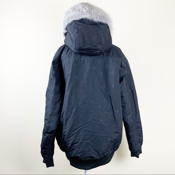 Vans Hooded Winter Parka Jacket Size XL Black - Picture 3 of 6